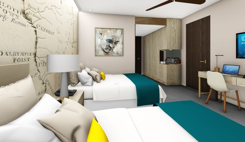 Fort Young Dominica - Fort Mountain View Room Twin Beds